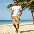 thumbnail image 4 of Cargo Shorts for Men Summer Quick Dry Casual Shorts Drawstring Baggy Comfy Gym Pants Bermuda Soft Sweat Shorts XL, 4 of 6