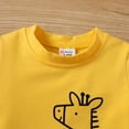 thumbnail image 5 of PatPat Toddler Boys Girls Sweatshirts & Hoodies Animal Graphic Tees, Yellow, 5-6 Years, 5 of 8