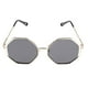 thumbnail image 4 of Gafas de sol de de gran tamaño Gafas vintage Tonos retro Oval Mujeres Damas gris jinwen Gafas de sol con montura de metal para mujer, 4 of 8