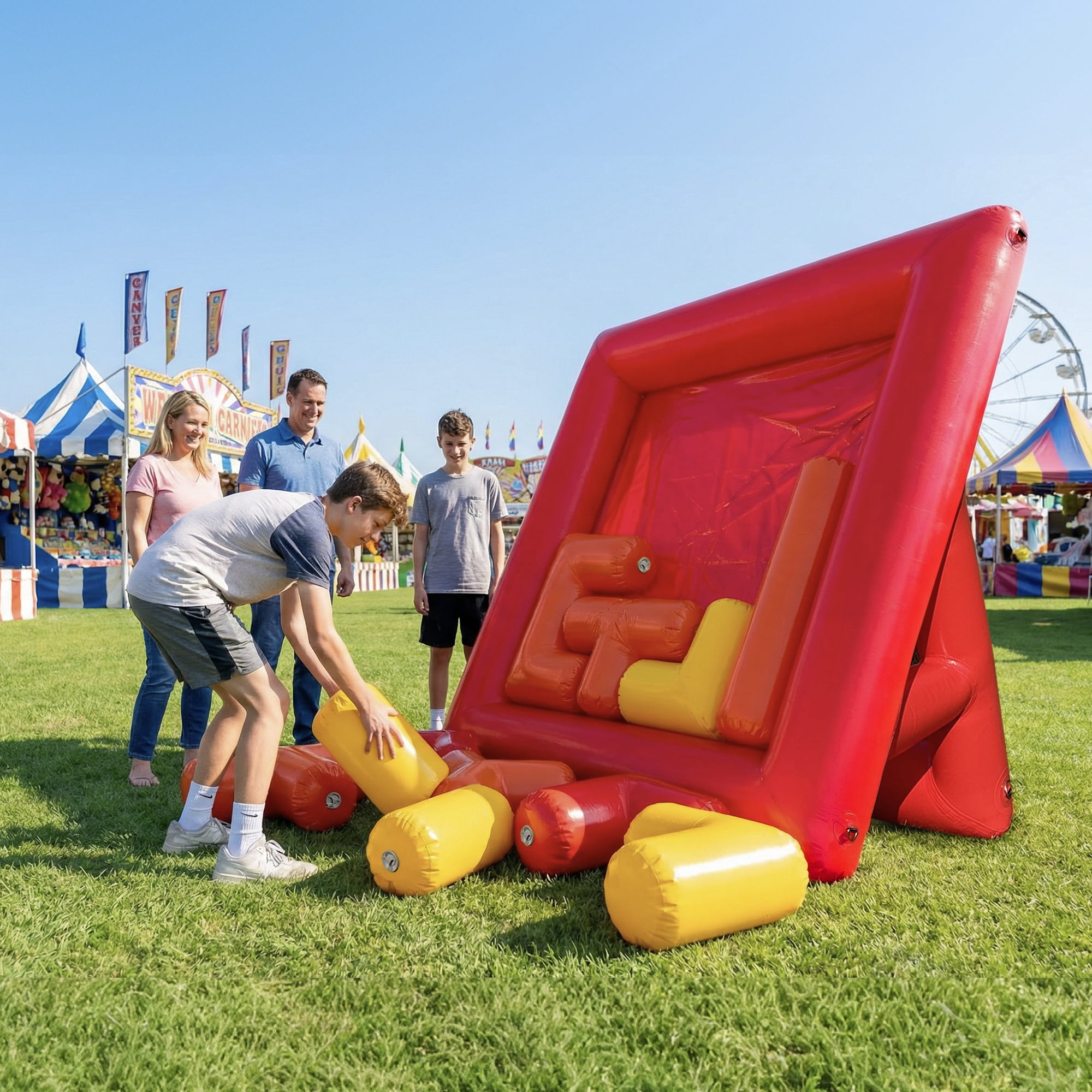 Wellcomer 7FT Inflatable Airtight PVC Puzzle Challenge , Competition Game for Events & Carnivals