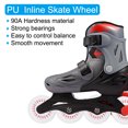 thumbnail image 3 of Uxcell 90A PU Light Up Inline Skate Wheels 80mm LED Flashing Inline Roller Wheels Red 4Pcs, 3 of 7