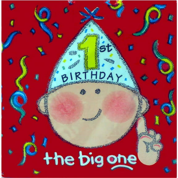Various 'The Big One' Disposable 1st Birthday Teddy Bear Lunch Napkins, 16 Count