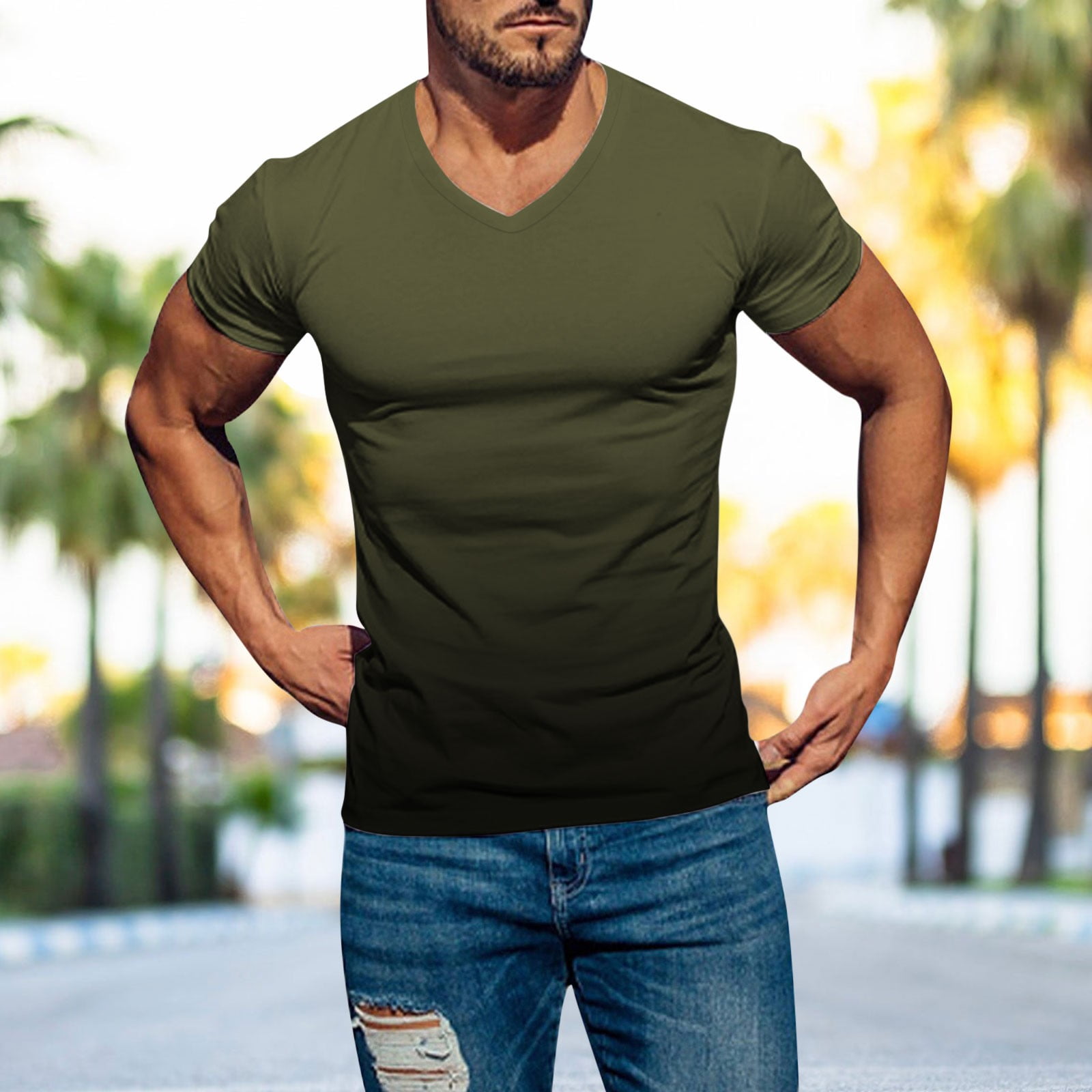 t shirt plain men