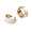 White, variant on French Retro Style Wide Hoop Stainless Steel Earrings for Women Red Lightweight Elegant C-shaped Statement Earrings Compliment All Tones Flattering Jewelry for Her Daily outfits