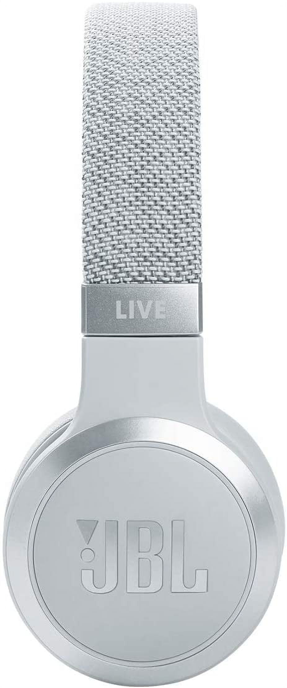 JBL JBLLIVE460NCWHTAM Over-Ear Silver, Noise-Canceling Headphones, Wireless