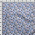 thumbnail image 4 of oneOone Polyester Spandex Blue Fabric Writing Text Craft Projects Decor Fabric Printed By The Yard 56 Inch Wide, 4 of 4