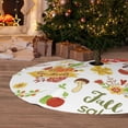 thumbnail image 6 of Sikiie Hello Fall Autumn Is Here 30-48 inches {designName} Print Christmas Tree Skirt Snowman Xmas Tree Skirt with Edge Christmas Decorations for Holiday Party48", 6 of 7