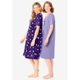 thumbnail image 3 of Dreams & Co. Plus Size 2-Pack Short-Sleeve Sleepshirt, 3 of 5