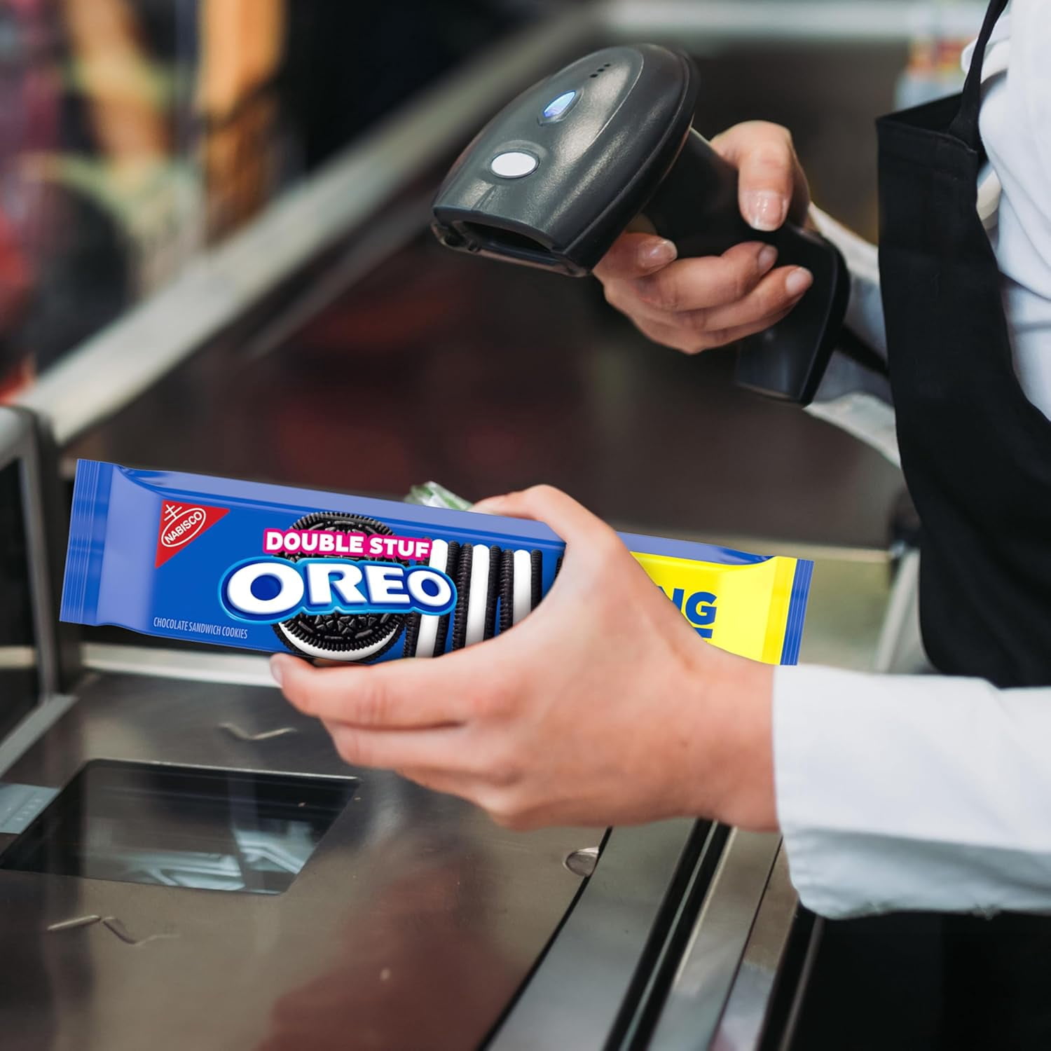 OREO Double Stuf Chocolate Sandwich Cookies, 14.03 oz (Pack of 8)