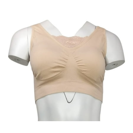 

Rhonda Shear Women s Bra Sz L Regular One Size Nylon Beige Regular Size