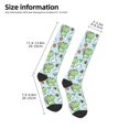 thumbnail image 2 of KLL Cute Floral Frog Print Cool Socks Men's Women's Crew Socks Funny Crazy Novelty Stockings, 2 of 6