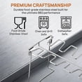2 Packs Grill Rack, Chicken Leg and Wing Rack, 14 Slots BBQ Chicken ...