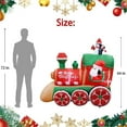 thumbnail image 6 of 6.5FT  Multi-Colored Christmas Penguins In The Train Inflatable., 6 of 10