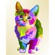thumbnail image 2 of Cuadros Decorativos 5D DIY Diamond Painting Kits Color Cat Full Square Drill Wall Art (20X30CM) Tmvgtek embutido en tela, 2 of 6