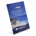 thumbnail image 2 of Clear-Ad - LHA-68 - Acrylic Slanted Sign Holder 6x8 - Plexiglass Table Menu Card Display Stand - Plastic Picture Frame (Pack of 6), 2 of 4