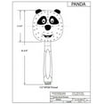 thumbnail image 7 of Westbrass PANDA-62 Panda Face Rain Spray Hand Shower with 5 Ft. Hose, Matte Black, 7 of 7
