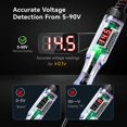thumbnail image 3 of Anyongora Test Light Automotive 5-90V Digital LED Light Tester with Voltage Display, Extended Spring Wire & Stainless Steel Probe, Circuit Tester for Car, RV, and Fuse Diagnostics (5-90V), 3 of 6