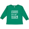 thumbnail image 3 of Inktastic RAISED in a BARN in White Boys or Girls Long Sleeve Toddler T-Shirt, 3 of 5