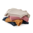thumbnail image 7 of The Pioneer Woman Ruffle Knit Oversized Couch Throw Blanket, Blue, 50 x 72 in, 7 of 7