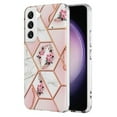 thumbnail image 1 of Samsung Galaxy S22 Plus Case Diamond Platinum Collection Hybrid Bumper Protective Phone Case, Soft, Sleek Protection, Slim Design, Matte Finish - Pink, 1 of 5