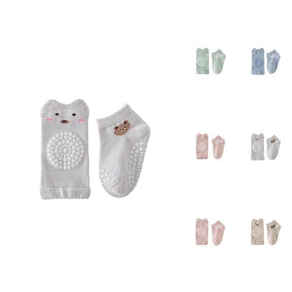Baby Socks Non Slip Socks for Crawling Learning To Walk Breathable Toddler Socks Knee Pads Set