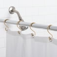 thumbnail image 4 of Bath Bliss 12 Pack Steel S-Hook Shower Curtain Rings in Satin Gold, 4 of 5