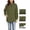 Army Green, variant on Womens Rain Jackets Waterproof Windbreaker Jackets lightweight Portable Rain Coat Khaki XXXL