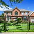 thumbnail image 2 of ALEKO Modern Yard Garden Sofia Style Steel Fence 8 x 5 ft Black, 2 of 8