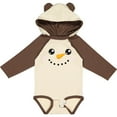 thumbnail image 3 of Inktastic Christmas Snowman, White Snowman, Carrot Nose Boys or Girls Long Sleeve Baby Bodysuit, 3 of 5