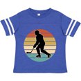 thumbnail image 3 of Inktastic Hockey Player Retro Sunset Boys or Girls Toddler T-Shirt, 3 of 5