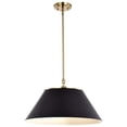 thumbnail image 4 of 60/7414 Nuvo Lighting Dover - 3 Light Large Pendant In Mid-Century Modern Style-13.75 Inches Tall and 20 Inches Wide-Black/Vintage Brass Finish, 4 of 5