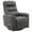 Haze Brown, variant on Bowery Hill Polyester/PU Manual Swivel Glider Recliner in Black