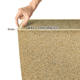 thumbnail image 3 of FIASON 2 Pack 21 Inch Tall Square Planters, Warm Stone Yellow Speckled Faux Stone Plant Pots with Drainage Hole & 2 Black Fixed Saucers, Indoor Outdoor Flower Pots for Patio Porch, 3 of 6