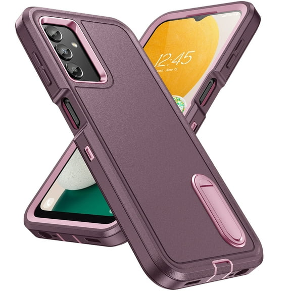 Dteck for Samsung Galaxy A13 5G Case with Kickstand, Heavy Duty Military-Grade Shockproof Rugged Cover for Samsung Galaxy A13 5G,Purple