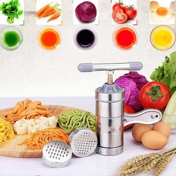 EGNMCR Stainless Steel Pasta Noodle Maker Fruit Juicer Press Spaghetti Kitchen Machine noodle maker