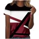 thumbnail image 1 of Tops Cortos para las Mujeres, Estampado Cuello Redondo Camiseta de Manga Corta, Moda Casual Blusa de Poliéster Ligero, 1 of 8