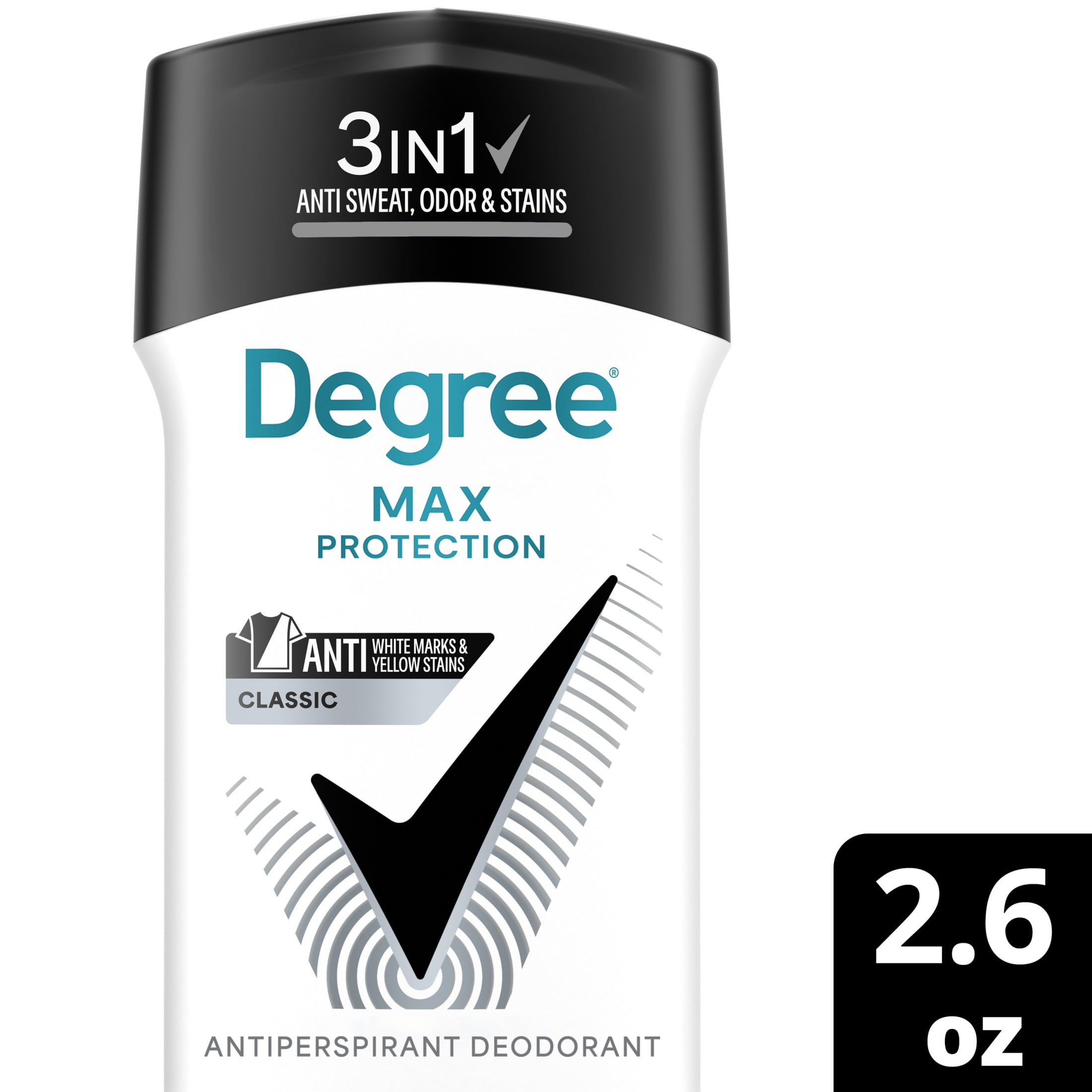 (4 pack) Degree Men UltraClear Antiperspirant Deodorant 72-Hour Sweat and Odor Protection Black+White Antiperspirant For Men With MotionSense Technology, 2.6oz
