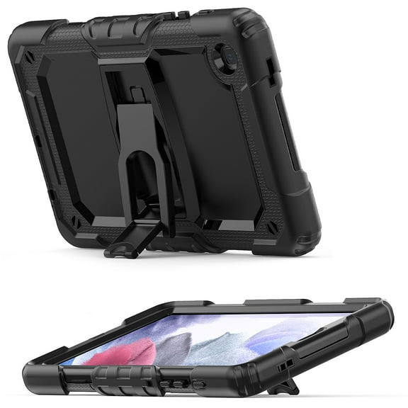 Case For Samsung Galaxy Tab A7 Lite (8.7 inch) Heavy Duty Full Body 2in1 Rugged Shockproof Protective Tablet Kickstand Tablet Cover [ Black ]
