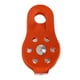 thumbnail image 2 of Soidarity Polea de cuerda lateral para escalada en roca, poleas de rodamiento de bolas para exploración de montañismo, equipo de rapel, carpas Naranja, 2 of 6