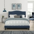 thumbnail image 5 of Ember Interiors Kiley Upholstered Arched Queen Bed with Nailhead Trim, Blue Velvet, 5 of 8