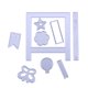 thumbnail image 2 of Cuadros Decorativos Mezclar la forma de Scrapbooking DIY Craft Cutting Die Paper Card Embossing Tool-141075 Likrtyny embutido en tela, 2 of 8