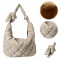thumbnail image 3 of Bolso Mano Media Acolchado Gran Capacidad Hobo para Mujer Compras, 3 of 9