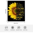 thumbnail image 5 of Sunflower Gifts for Daughter Birthday Gifts for Daughter from Mom Dad to My Daughter Blanket Inspirational Gift for Women x Sunflower-to Daughter, 5 of 7