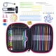 thumbnail image 2 of Inteprter Gancho de de ganchillo para tejer, Kit de agujas de tejer de plástico y aluminio, accesorio para aprendiz profesional del hogar Artesanía Inteprter  HA0492-00B, 2 of 6
