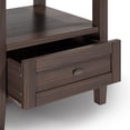 thumbnail image 3 of Warm Shaker 20"Solid Wood Transitional End Table in Warm Walnut Brown (Setof 2), 3 of 6
