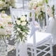 thumbnail image 5 of Decoración de Pvc para Respaldo de Silla de Boda con Rosas de Seda, Hojas y Cinta: Arreglo Floral Rosa o Beige para El Pasillo de La Ceremonia., 5 of 7