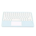 thumbnail image 3 of Teclado inalámbrico táctil Teclas redondas Diseño ergonómico Teclado inalámbrico táctil inteligente ultrafino para tabletas Portátiles Azul cielo, 3 of 10