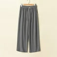 thumbnail image 4 of Vedolay Mens Lounge Pants Drawstring Waist Loose Fit Cropped Jogger Cargo Pants Grey,M, 4 of 4