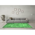 thumbnail image 3 of Ahgly Company Indoor Square Oriental Emerald Green Industrial Area Rugs, 3' Square, 3 of 4