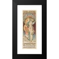 thumbnail image 2 of Alphonse Mucha 9x18 Black Modern Framed Museum Art Print Titled - La Samaritaine (1897), 2 of 5